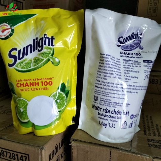 RỬA CHÉN TÚI SUNLIGHT 1,4 KÝ 